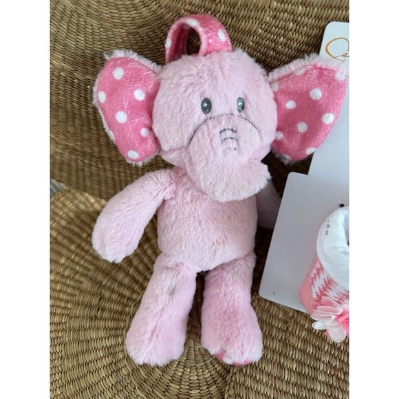 Jessica Simpson booties, Pink Elephant Infant toy & shoes - Picture 2 of 12